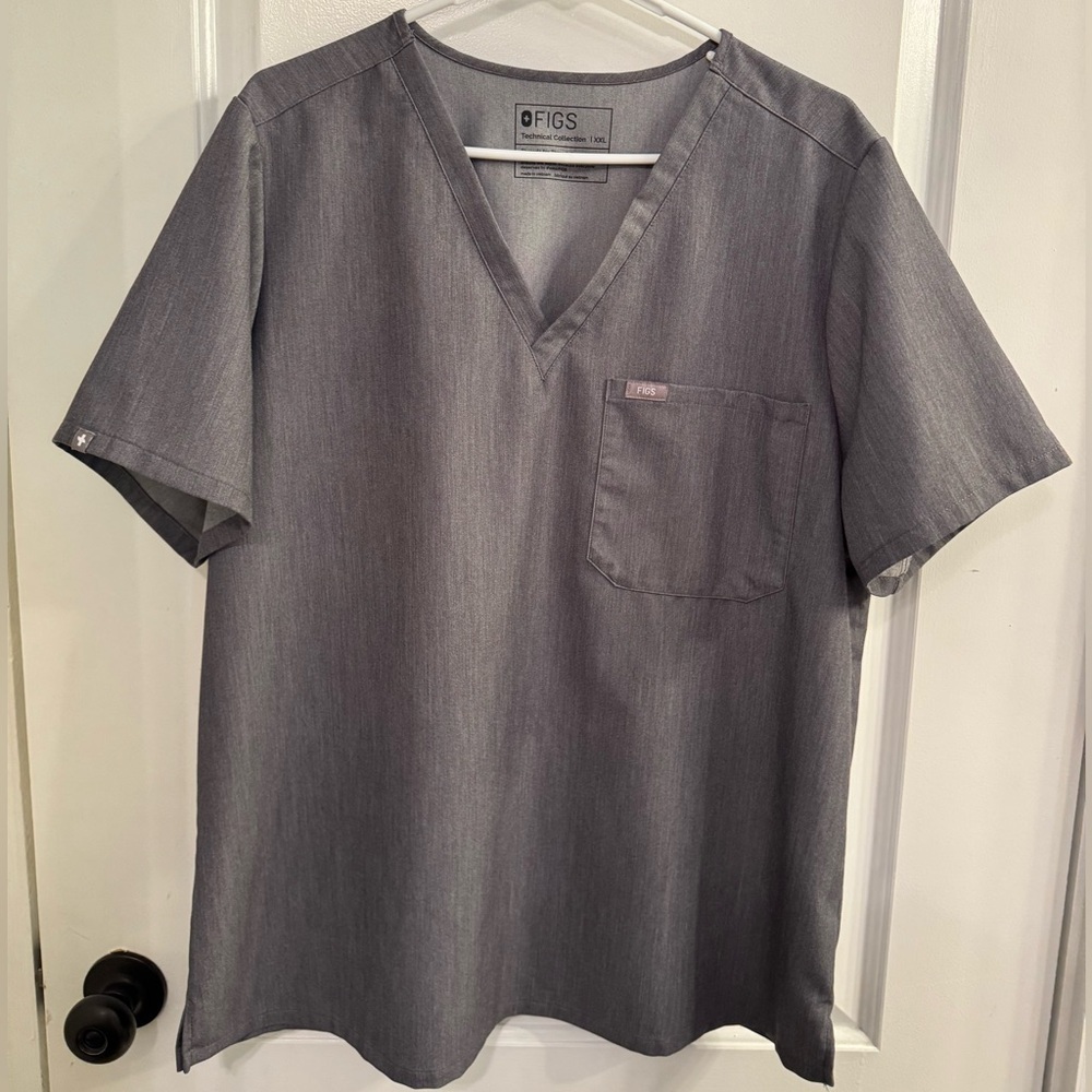 Figs Catarina One-Pocket Scrub Top Graphite XXL - Picture 1 of 7